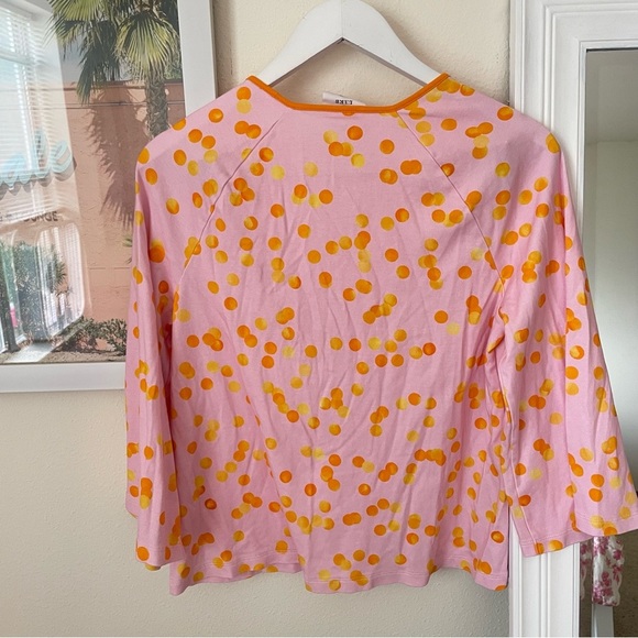 LAKE x Atlantic Pacific Penny 100% Pima Cotton Dotted Pajama Top Only Small - Picture 6 of 6